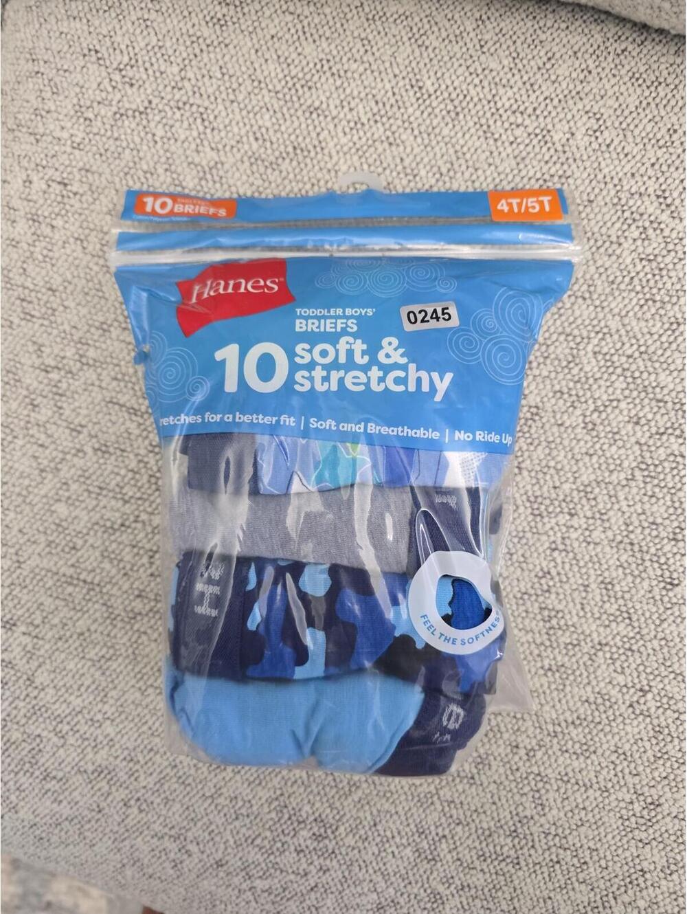 4t/5t brand new tagless briefs from Hanes item 245 bin 19